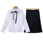 Japanese School Girl Uniform Costume jk High School Students Clothes Set Womens Pleated Skirt Cute Cosplay Sailor Suit Set