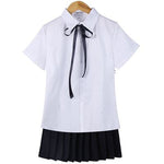 Japanese School Girl Uniform Costume jk High School Students Clothes Set Womens Pleated Skirt Cute Cosplay Sailor Suit Set