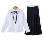 Japanese School Girl Uniform Costume jk High School Students Clothes Set Womens Pleated Skirt Cute Cosplay Sailor Suit Set