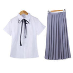 Japanese School Girl Uniform Costume jk High School Students Clothes Set Womens Pleated Skirt Cute Cosplay Sailor Suit Set