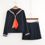 Students Long-sleeved School Uniforms Japan and Korea JK Uniforms Junior High School Boys and Girls Students Suit Coffee Colour