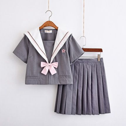Students Long-sleeved School Uniforms Japan and Korea JK Uniforms Junior High School Boys and Girls Students Suit Coffee Colour