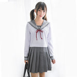 Students Long-sleeved School Uniforms Japan and Korea JK Uniforms Junior High School Boys and Girls Students Suit Coffee Colour