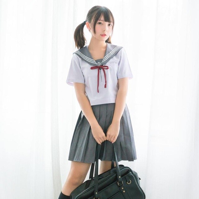 Students Long-sleeved School Uniforms Japan and Korea JK Uniforms Junior High School Boys and Girls Students Suit Coffee Colour