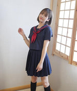Students Long-sleeved School Uniforms Japan and Korea JK Uniforms Junior High School Boys and Girls Students Suit Coffee Colour