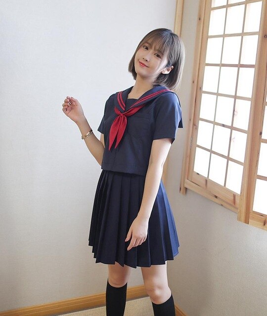Students Long-sleeved School Uniforms Japan and Korea JK Uniforms Junior High School Boys and Girls Students Suit Coffee Colour