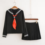 Students Long-sleeved School Uniforms Japan and Korea JK Uniforms Junior High School Boys and Girls Students Suit Coffee Colour