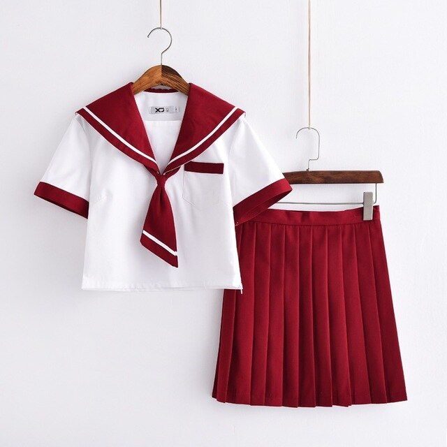 Students Long-sleeved School Uniforms Japan and Korea JK Uniforms Junior High School Boys and Girls Students Suit Coffee Colour