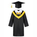 Kids Boys Girls Primary School Uniforms Graduation Gown with Tassel Cap Set Children Students Costume Photography Roleplay Dress