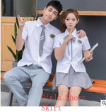 Students School Uniforms Boy Girls Junior High School Costumes Short Sleeve 3pcs Navy Sailor School Uniforms Plus Size D-0229