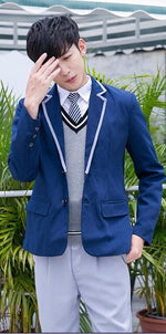 Newest Students School Uniforms Boys Girls Navy Sailor Clothes Japanese Sweater Jacket Student British Style Outfits D-0546