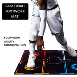 Professional Basketball Training Mat Non Slip Foot Work Practice Mat Dribbling Ball Control Basketball Footstep Mat