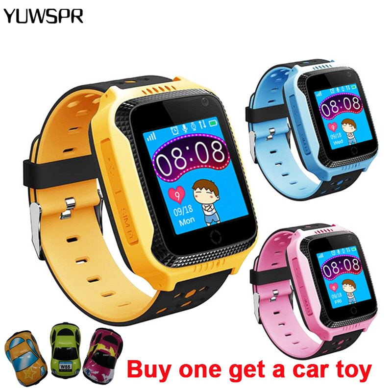 Kids Watch Smart GPS tracker SOS call Location Flashlight Camera  Remote listening with gifts Q528 Y21 Children Smart Watches