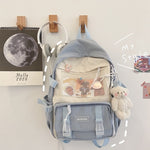 Cute Girls Backpack Women Large Capacity Ins Simple School Bags for Teens Female Korean Harajuku School Student Bookbag Ladies