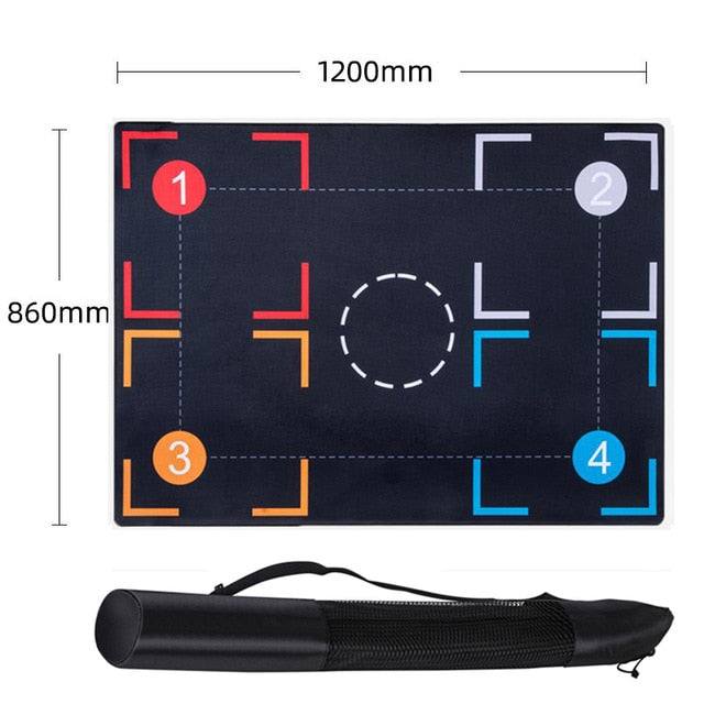 Professional Basketball Training Mat Non Slip Foot Work Practice Mat Dribbling Ball Control Basketball Footstep Mat