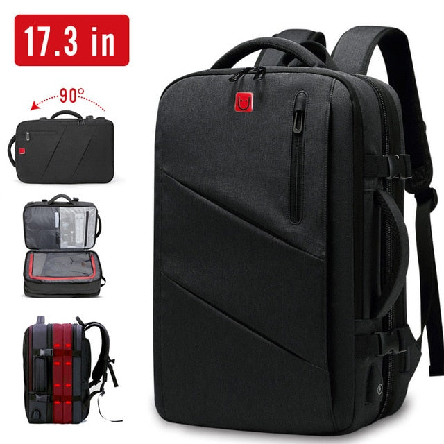 15.6 Inch Waterproof  Laptop Backpack Men USB Charging Travel Backpack Women Oxford Rucksack Male Vintage School Bag Mochila New