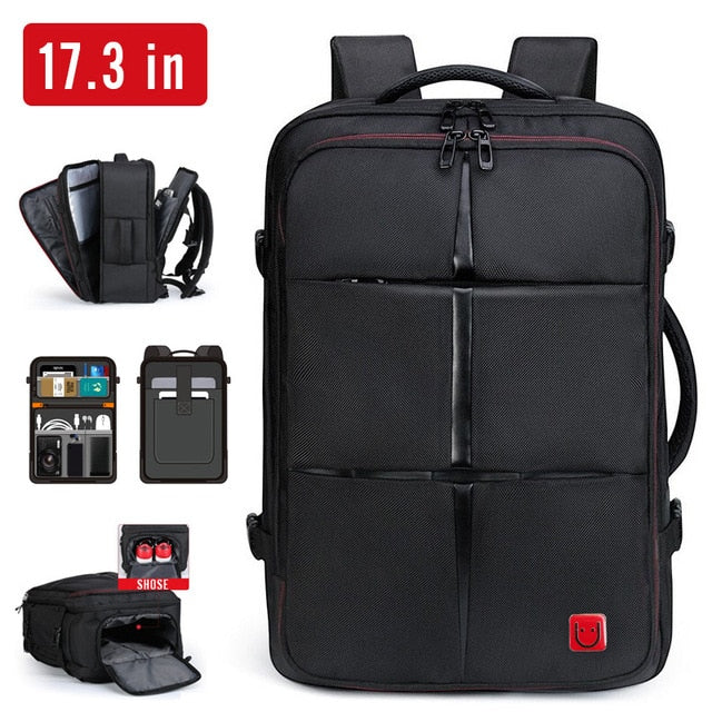 15.6 Inch Waterproof  Laptop Backpack Men USB Charging Travel Backpack Women Oxford Rucksack Male Vintage School Bag Mochila New