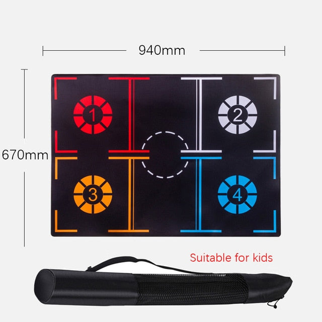 Professional Basketball Training Mat Non Slip Foot Work Practice Mat Dribbling Ball Control Basketball Footstep Mat