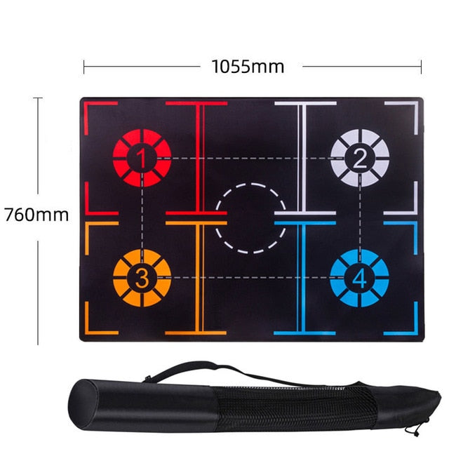 Professional Basketball Training Mat Non Slip Foot Work Practice Mat Dribbling Ball Control Basketball Footstep Mat