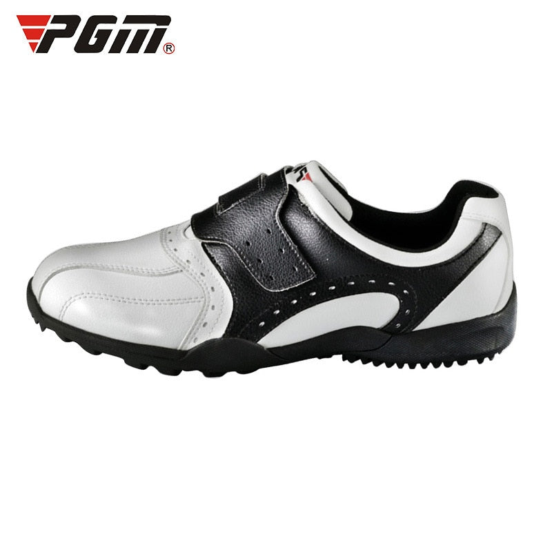 PGM Men Golf Shoes Breathable Cushioned Sneakers Spikesless Non-slip Sports Shoes Male Hook Loop Outdoor Walking Trainer