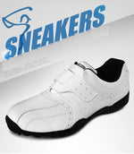 PGM Men Golf Shoes Breathable Cushioned Sneakers Spikesless Non-slip Sports Shoes Male Hook Loop Outdoor Walking Trainer
