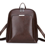 2021 New Vintage Backpack Women High Quality Pu Leather Travel Backpack Large Capacity School Bags for Girls Mochila Feminina