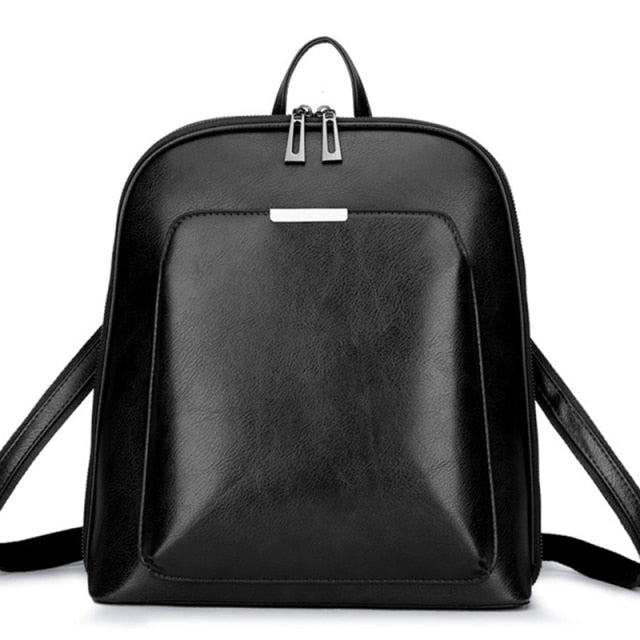 2021 New Vintage Backpack Women High Quality Pu Leather Travel Backpack Large Capacity School Bags for Girls Mochila Feminina