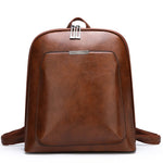 2021 New Vintage Backpack Women High Quality Pu Leather Travel Backpack Large Capacity School Bags for Girls Mochila Feminina