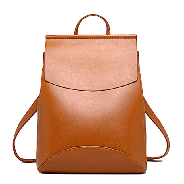 2021 New Vintage Backpack Women High Quality Pu Leather Travel Backpack Large Capacity School Bags for Girls Mochila Feminina