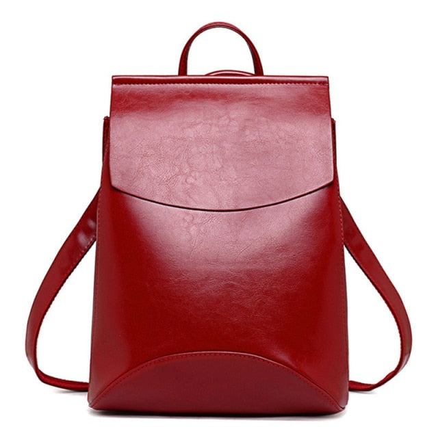 2021 New Vintage Backpack Women High Quality Pu Leather Travel Backpack Large Capacity School Bags for Girls Mochila Feminina