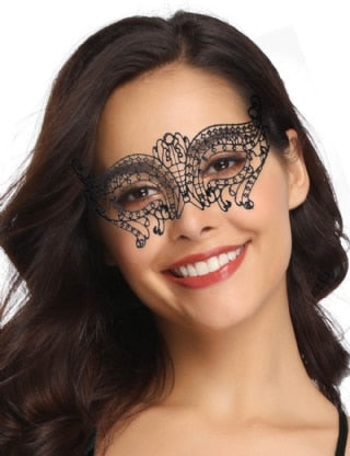 Comeondear 1 Piece Halloween Cosplay And Party Lace Eye Mask Sexy Lady Cutout Eye Mask For Masquerade Party  Fancy Dress Costume