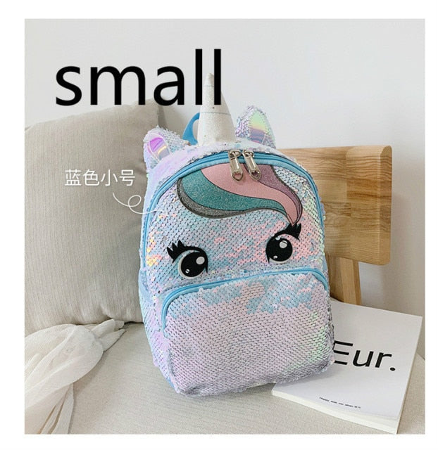 Unicorn Sequins Children's Backpack Kids School Bags for Teenage Girls Backpack Cartoon Cute Backpacks Large Mochila Infantil