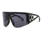 Men's Mask Goggles Sunglasses For Women Fashion One Piece Square Sun Glasses Men Oversized Ladies Eyeglasses UV400 oculos H146