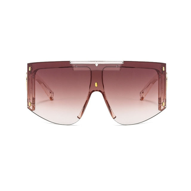 Men's Mask Goggles Sunglasses For Women Fashion One Piece Square Sun Glasses Men Oversized Ladies Eyeglasses UV400 oculos H146