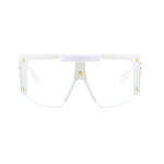 Men's Mask Goggles Sunglasses For Women Fashion One Piece Square Sun Glasses Men Oversized Ladies Eyeglasses UV400 oculos H146