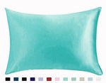 Pure Emulation Silk Satin Pillowcase Comfortable Pillow Cover Pillowcase For Bed Throw Single Pillow Covers
