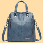 Back Pack Soft Leather Women Backpack Female Shoulder Bags for Women 2021 Travel Backpack Mochila School Bags for Teenage Girls