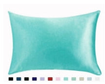 Pure Emulation Silk Satin Pillowcase Comfortable Pillow Cover Pillowcase For Bed Throw Single Pillow Covers
