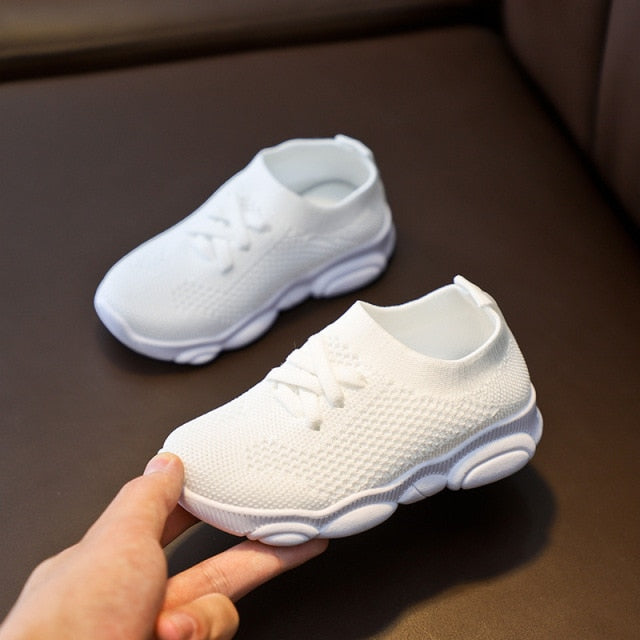 Baby Sneakers Infant Shoes 2020 Fashion Children's Flat Shoes Baby Kids Girls Shoes Stretch Breathable Mesh Sports Running Shoes