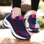Large Size Air Cushion Women's Sneakers Lady Running Shoes for Women Shoes Sport Woman Platform Sports Shoes Woman Blue GMB-0257