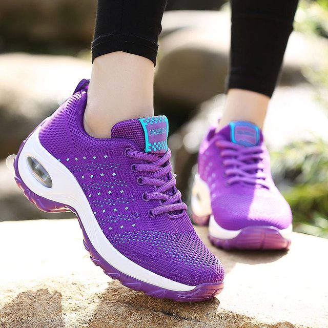 Large Size Air Cushion Women's Sneakers Lady Running Shoes for Women Shoes Sport Woman Platform Sports Shoes Woman Blue GMB-0257