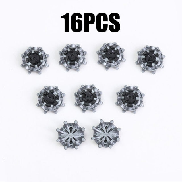 30pcs Golf Shoe Spikes Pins golf training aids Black Clamp Cleats Studs Replacement Plastic comfort durability with Removal Tool