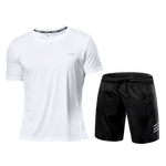Men's Sportswear Tracksuit Gym Compression Clothing Fitness Running Set Athletic Wear T Shirts Ropa Deportiva Hombre Camisetas
