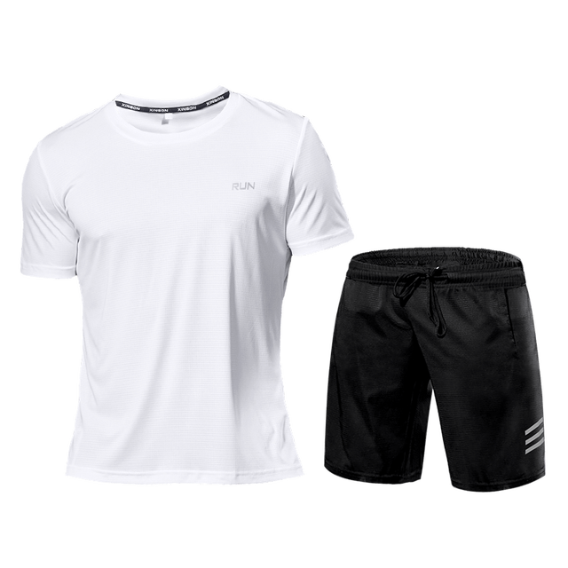 Men's Sportswear Tracksuit Gym Compression Clothing Fitness Running Set Athletic Wear T Shirts Ropa Deportiva Hombre Camisetas