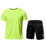 Men's Sportswear Tracksuit Gym Compression Clothing Fitness Running Set Athletic Wear T Shirts Ropa Deportiva Hombre Camisetas