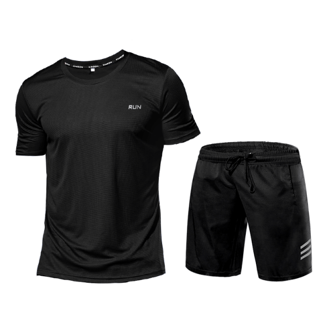 Men's Sportswear Tracksuit Gym Compression Clothing Fitness Running Set Athletic Wear T Shirts Ropa Deportiva Hombre Camisetas