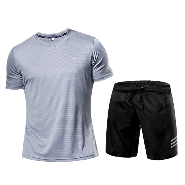 Men's Sportswear Tracksuit Gym Compression Clothing Fitness Running Set Athletic Wear T Shirts Ropa Deportiva Hombre Camisetas