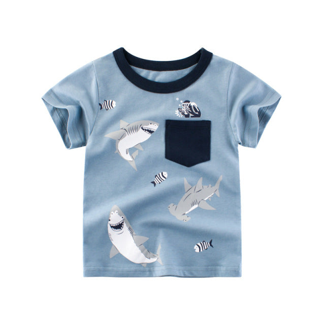 Children's T-Shirt Children for Boys  a Boy Girls Kids Kid's Shirts Child Baby Toddler Cotton Cartoon Tee Tops Clothing Short
