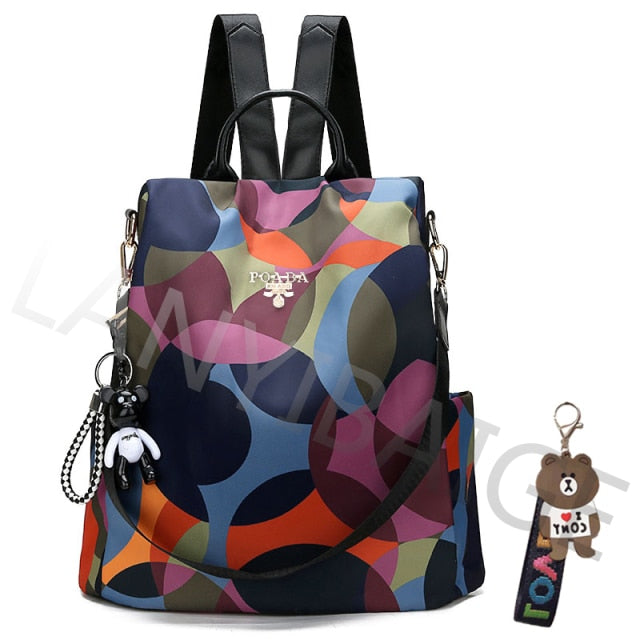 Fashion Backpack Women Oxford Cloth Shoulder Bags School Bags for Teenage Girls Light Ladies Travel Backpack mochila feminina