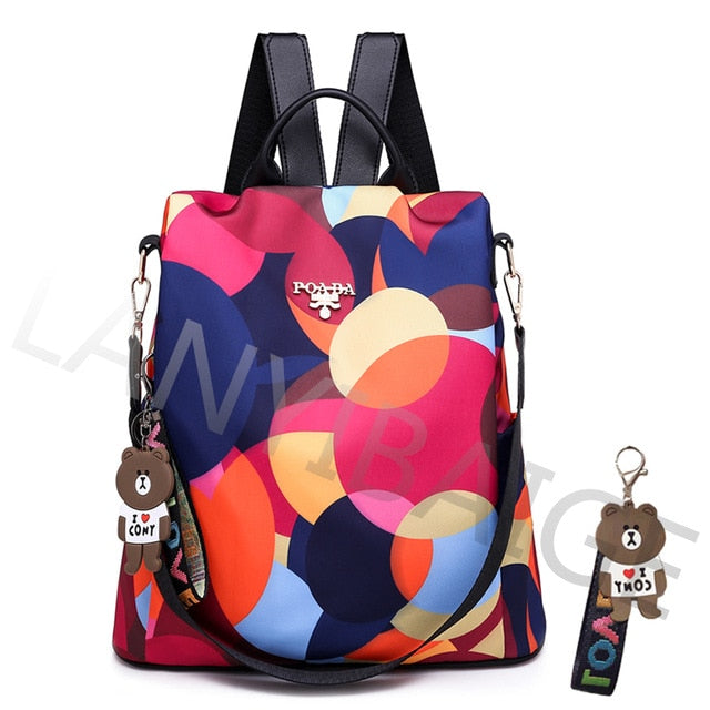 Fashion Backpack Women Oxford Cloth Shoulder Bags School Bags for Teenage Girls Light Ladies Travel Backpack mochila feminina